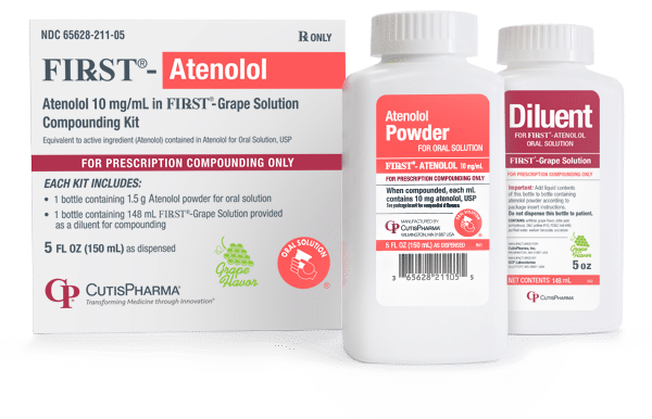 CutisPharma Announces Launch of FIRST®-Atenolol Unit-Of-Use Prescription Compounding Kit For Oral Solution