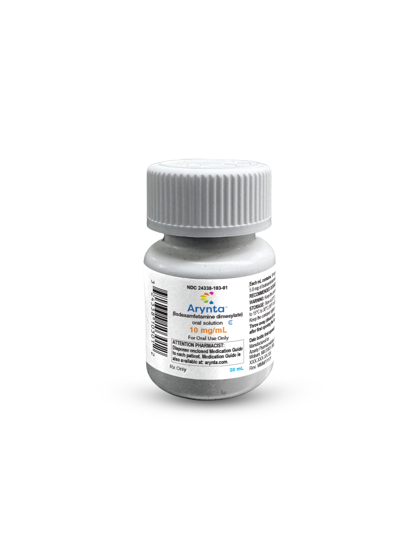 ARYNTA™ (lisdexamfetamine dimesylate) Oral Solution, CII